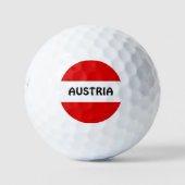 OOSTENRIJK: Vlag van Oostenrijk Golfballen (Voorkant)