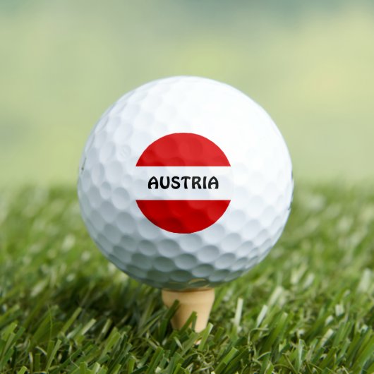 OOSTENRIJK: Vlag van Oostenrijk Golfballen (Insitu Shirt)