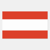 Oostenrijk-vlaggen Rechthoekige Sticker (Voorkant)
