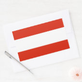Oostenrijk-vlaggen Rechthoekige Sticker (Envelop)