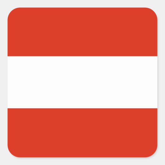 Oostenrijk-vlaggen Vierkante Sticker (Voorkant)