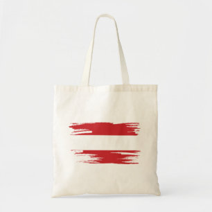 Oostenrijk-vlagpenseel Tote Bag