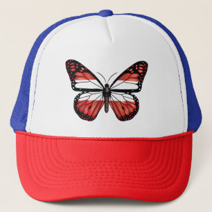 Oostenrijk Vlinder Monarque Vlag Trucker Pet
