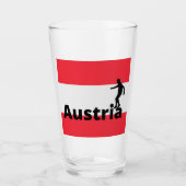 Oostenrijk voetbal glas (Voorkant)