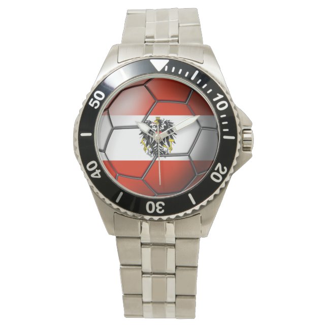 Oostenrijk Voetbal Horloge (Voorkant)