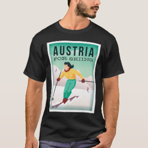 Oostenrijk voor skiën Pistensau en Skihaserl op T-shirt