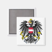 Oostenrijk Wapenmunt Magnet (Voorkant / Achterkant)