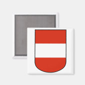 Oostenrijk Wapenmunt Magnet (Voorkant / Achterkant)