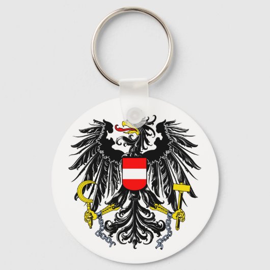 Oostenrijk Wapenmunt Sleutelhanger (Voorkant)