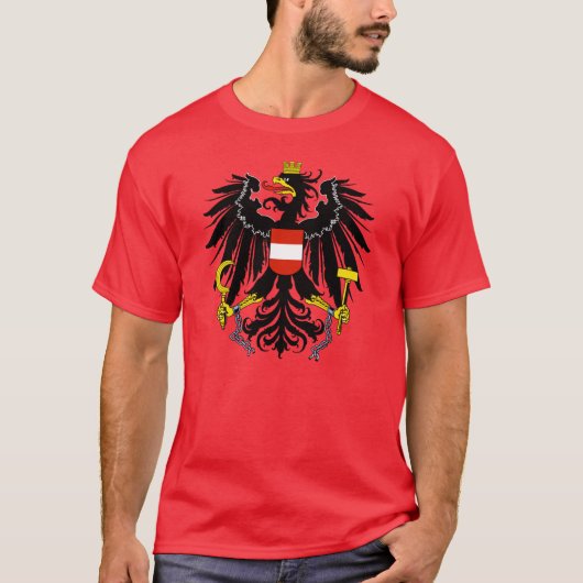Oostenrijk Wapenmunt T-Shirt (Voorkant)