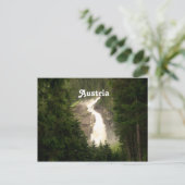 Oostenrijk Waterfall Briefkaart (Staand voorkant)