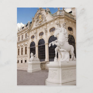 Oostenrijk, Wenen, Belvedere Palaces, Bovenkant Briefkaart