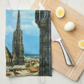 Oostenrijk, Wenen, Sint-Stephen Cathedraal Theedoek (Quarter Fold)