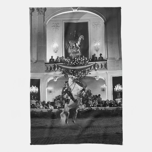  Oostenrijk Wenen Spaans Courbette Theedoek (Verticaal)