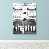 -Oostenrijk Wenen Spaans Rijschool Canvas Afdruk (Insitu (Houten vloer))