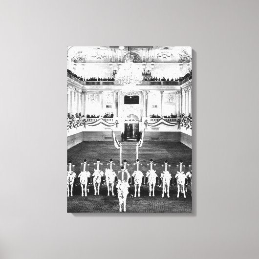 -Oostenrijk Wenen Spaans Rijschool Canvas Afdruk (Voorkant)