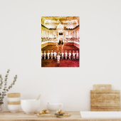 -Oostenrijk Wenen Spaans Rijschool Poster (Keuken)