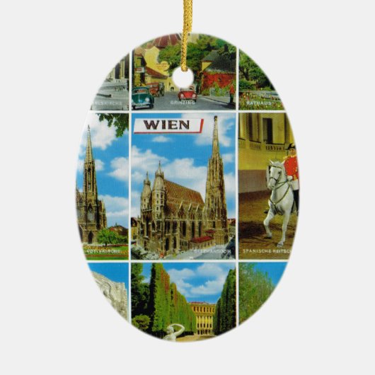  Oostenrijk, Wenen, Wenen, Multiview Keramisch Ornament (Voorkant)