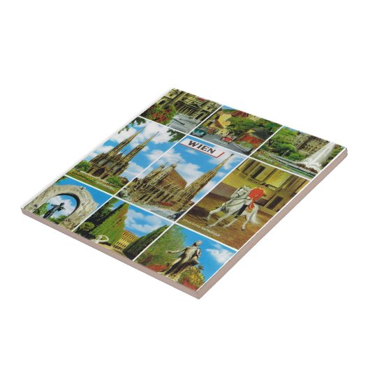  Oostenrijk, Wenen, Wenen, Multiview Tegeltje (Zijkant)