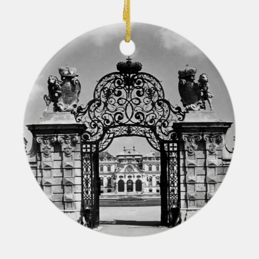  Oostenrijk Wien Belvedere Pastingpoort Keramisch Ornament (Achterkant)