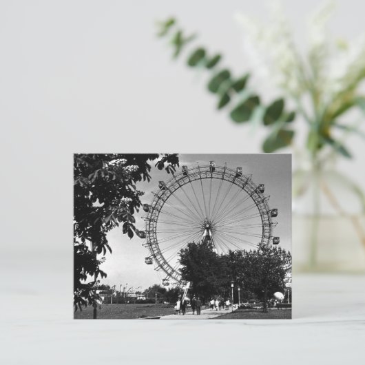  Oostenrijk Wien Prater reuzenwiel Briefkaart (Staand voorkant)
