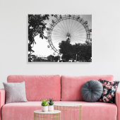  Oostenrijk Wien Prater reuzenwiel Canvas Afdruk (Insitu (Woonkamer))