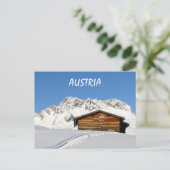 Oostenrijk Winter in de Alpen in Lech am Arlberg Briefkaart (Staand voorkant)