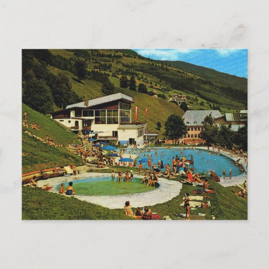  Oostenrijk: zwembad Salbach in Tirol Briefkaart (Voorkant)