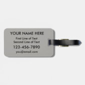 Oostenrijks-Amerikaans Bagagelabel met ingewanden (Achterkant horizontaal)