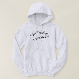 Oostenrijks-Amerikaanse gejumeleerde harten Hoodie