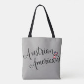 Oostenrijks-Amerikaanse getwind harten-grocery-tas Tote Bag (Achterkant)