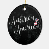 Oostenrijks-Amerikaanse kerstboomversiering Keramisch Ornament (Links)