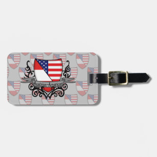 Oostenrijks-Amerikaanse vlag Bagagelabel