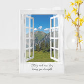 Oostenrijks bergraam met sympathie kaart (Gele Bloem)