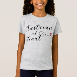 Oostenrijks bij Heart Tee Shirt, Oostenrijk T-shirt