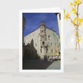 Oostenrijks binnenplaatsportret kaart (Gele Bloem)