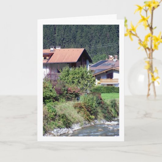 Oostenrijks dorp kaart (Gele Bloem)