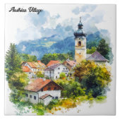Oostenrijks dorp tegeltje (Voorkant)