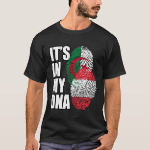 Oostenrijks en Algerijns Mix DNA Vlag Erfgoed T-shirt
