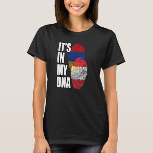 Oostenrijks en Armeens Mix DNA Vlag Erfgoed T-shirt