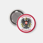 Oostenrijks Erfgoed Embleem Magneet (Voorkant / Achterkant)