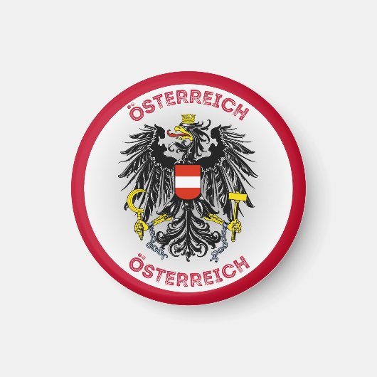 Oostenrijks Erfgoed Embleem Magneet (Voorkant)