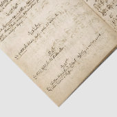  Oostenrijks handgeschreven Notitieboek 1700 Tissuepapier (Detail)