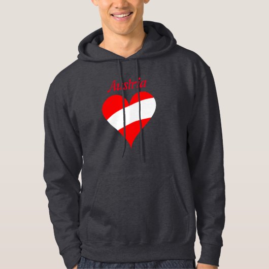 Oostenrijks hart hoodie (Voorkant)