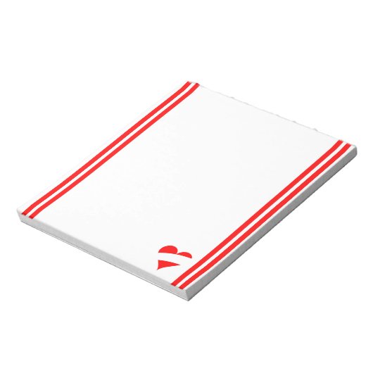 Oostenrijks hart notitieblok (Linkerzijde)