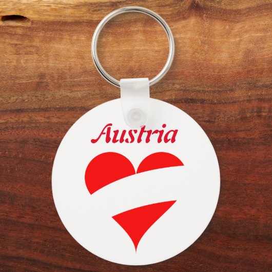 Oostenrijks hart sleutelhanger (Voorkant)