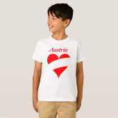 Oostenrijks hart t-shirt (Voorkant volledig)