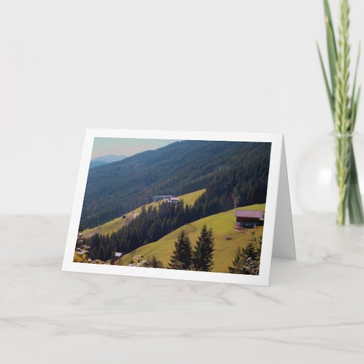 Oostenrijks heuvellandschap kaart (Voorkant)