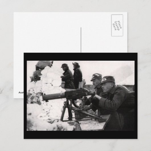 Oostenrijks-Hongaarse machinegeweren Briefkaart (Voorkant / Achterkant)