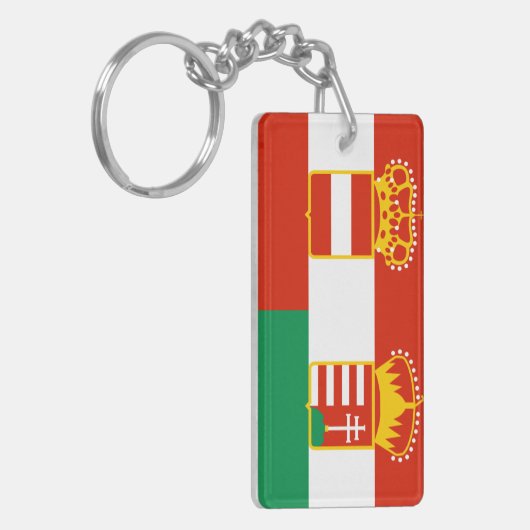 Oostenrijks-Hongaarse vlag Sleutelhanger (Voorkant Links)